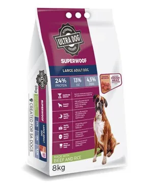 Superwoof Large Adult Beef RICE LB 8KG