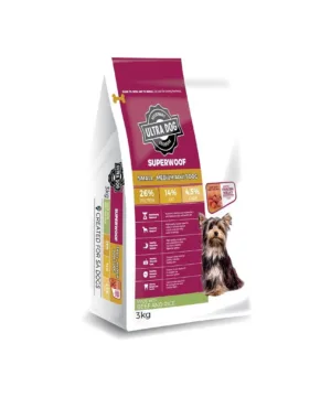 Superwoof Small to Medium Adult Beef RICE SB 3KG