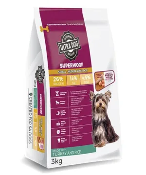 Superwoof Small to Medium Adult TURK RICE SB 3KG