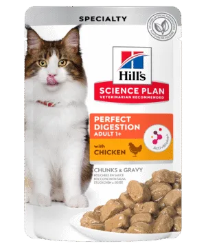 HILL'S SP Adult Perfect Digestion Feline Adult Perfect Digestion Chicken Pouch 606444