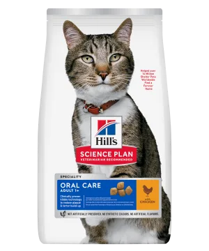 HILL'S SP Adult Oral Care Dry Cat Food Chicken Feline Oral Care 604142 604143