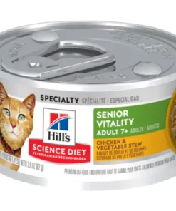 HILL'S SP Adult 7+ Senior Vitality Wet Cat Food Feline Senior Vitality Chicken Stew 10767