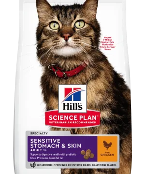HILL'S SP Adult Sensitive Stomach & Skin Feline Sensitive Stomach & Skin 604072 604069