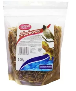 pets choice dried mealworms 100g