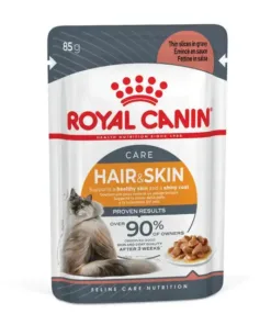 Royal Canin Hair & Skin Chunks in Gravy Wet Cat Food 12 x 85 g
