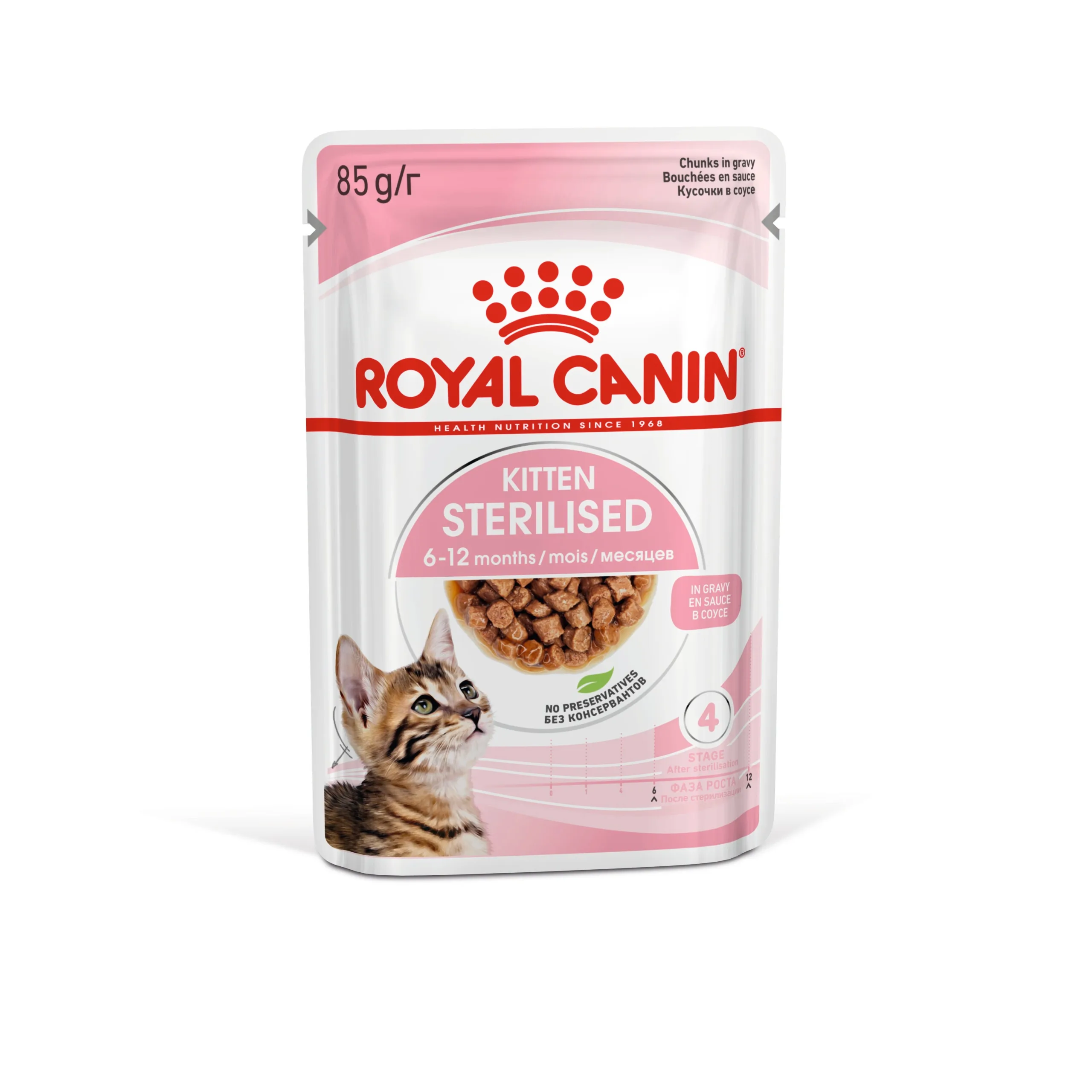 Royal Canin Kitten Sterilised in Gravy Wet Cat Food 12 x 85 g